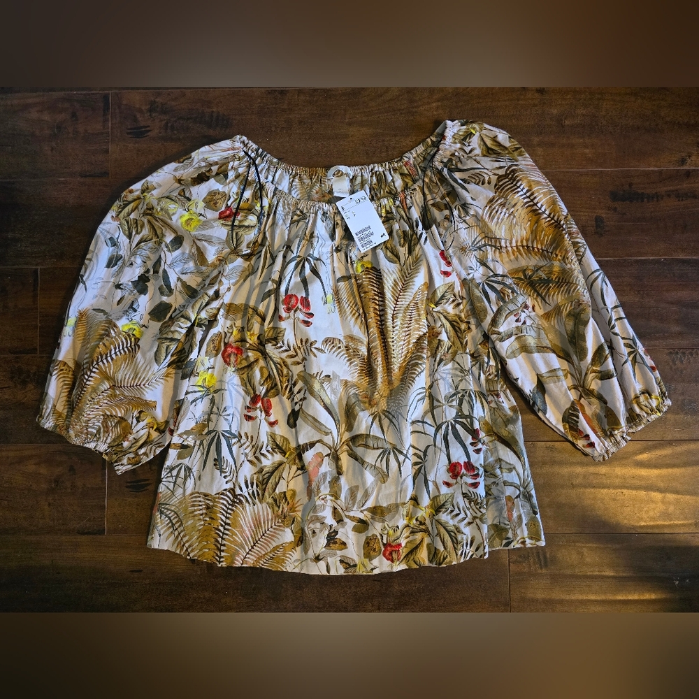 BOGO H&M Multicolor Boho Floral Blouse